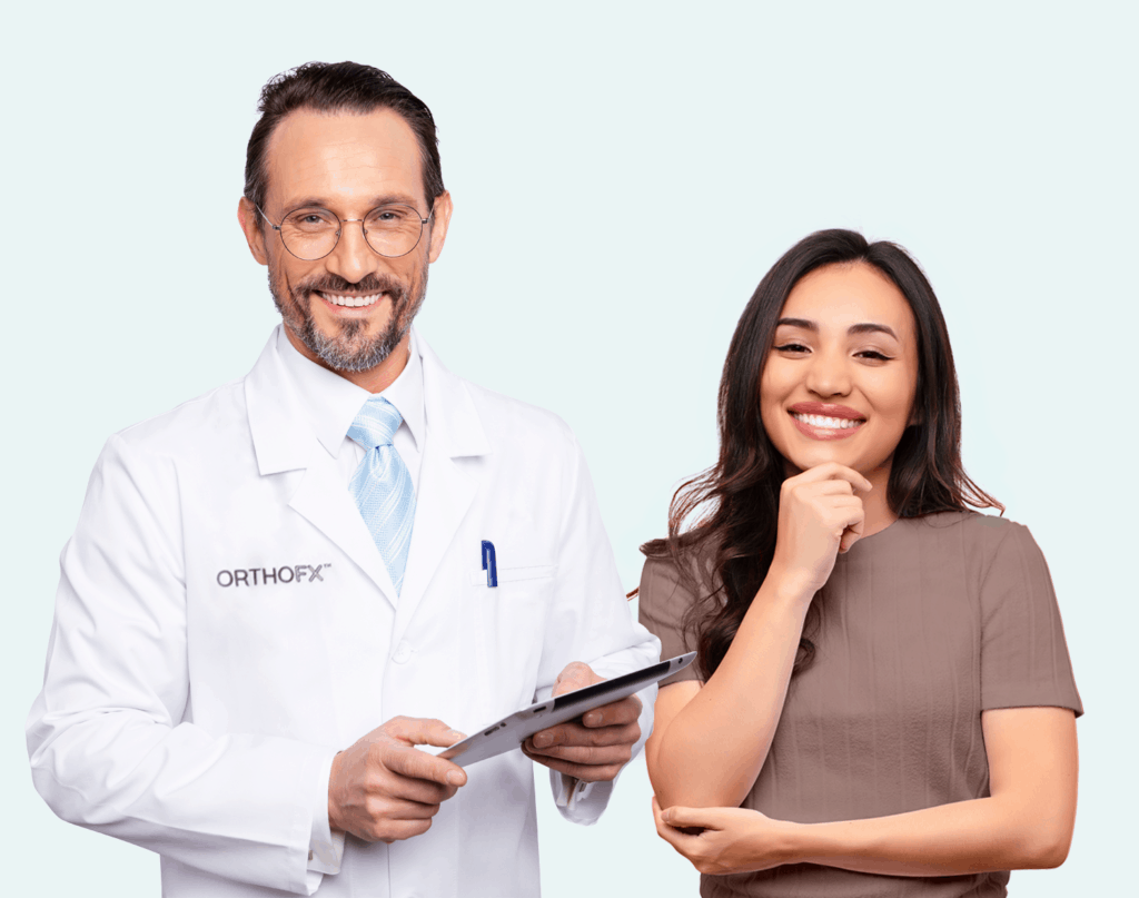 OrthoFX doctor with happy patient | OrthoFx